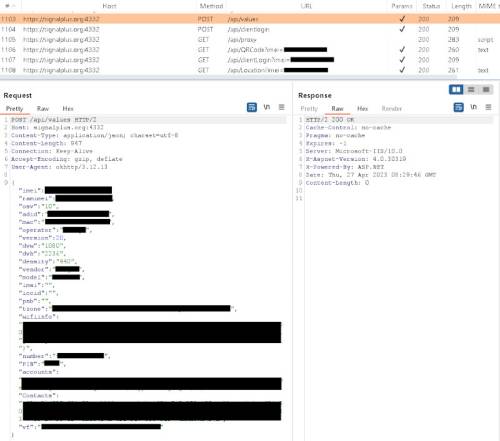  Процесс загрузки трояном BadBazaar информации о заражённом устройстве на сервер злоумышленников (источник изображения: ESET) 